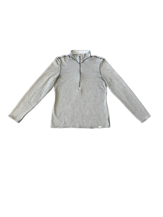 Patagonia Tops - Patagonia Light Heather Gray Zip-Up Pullover Jacket
